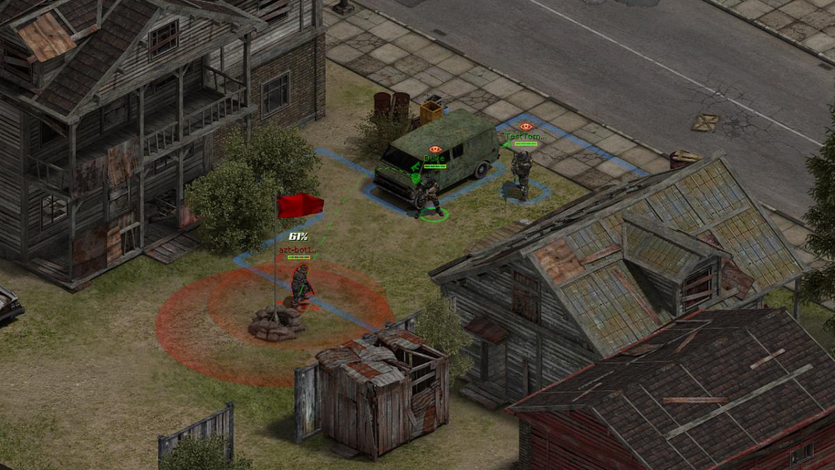 Affected Zone Tactics - бой в игре, скриншот