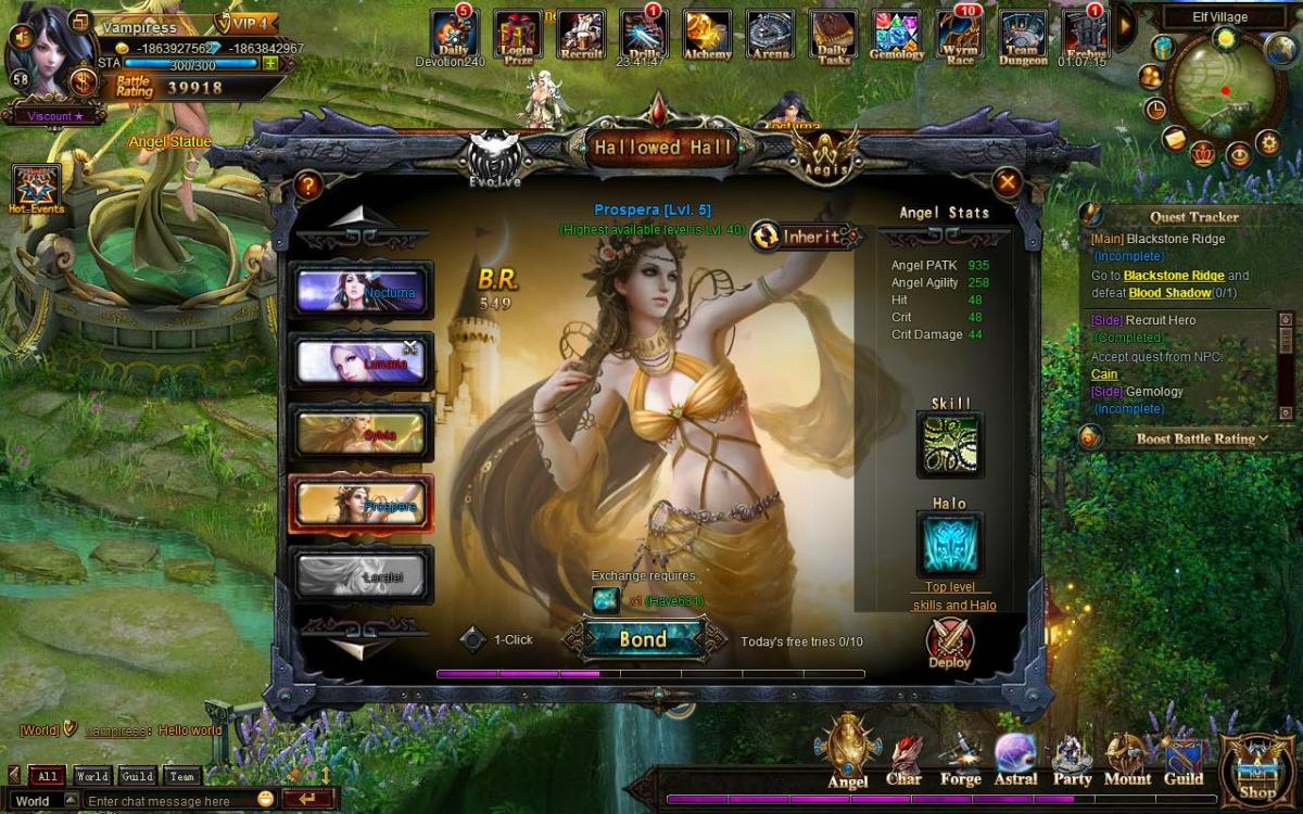 Обзор игры League of Angels Online (Лига Ангелов), скриншоты, видео