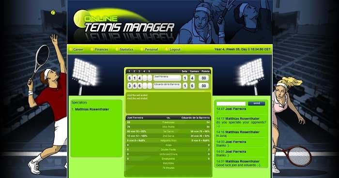 Online Tennis Manager - обзор, геймплей, особенности игры